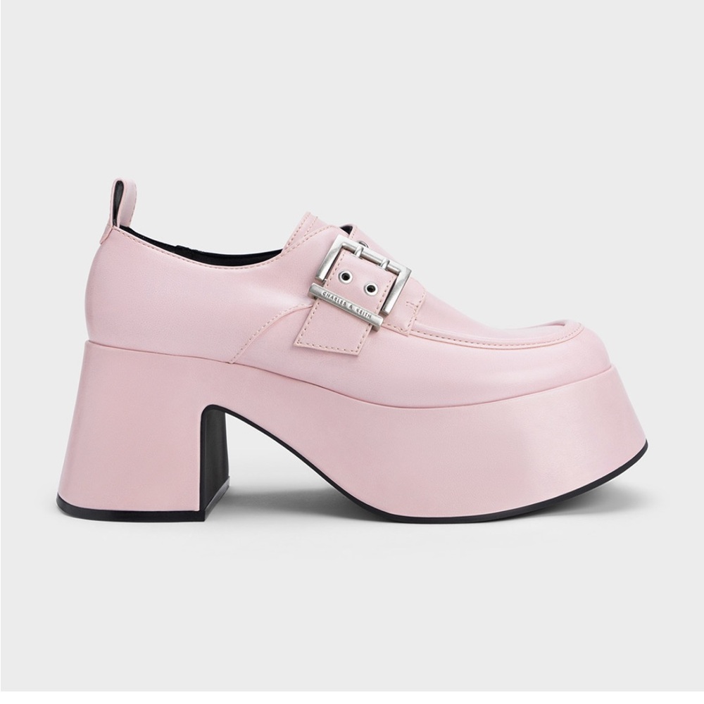 Charles & Keith Pink Platform Shoes